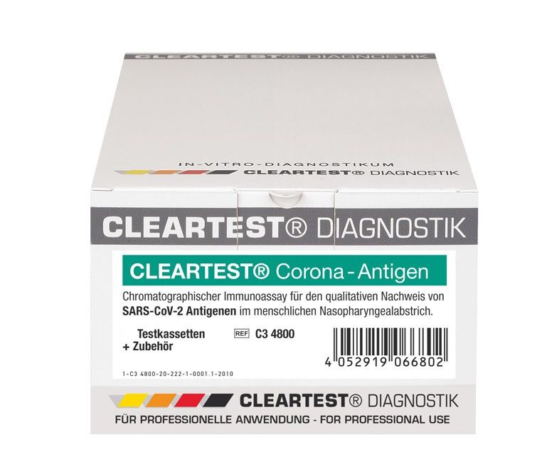 Cleartest Corona-Antigen Nachweis von Covid-19